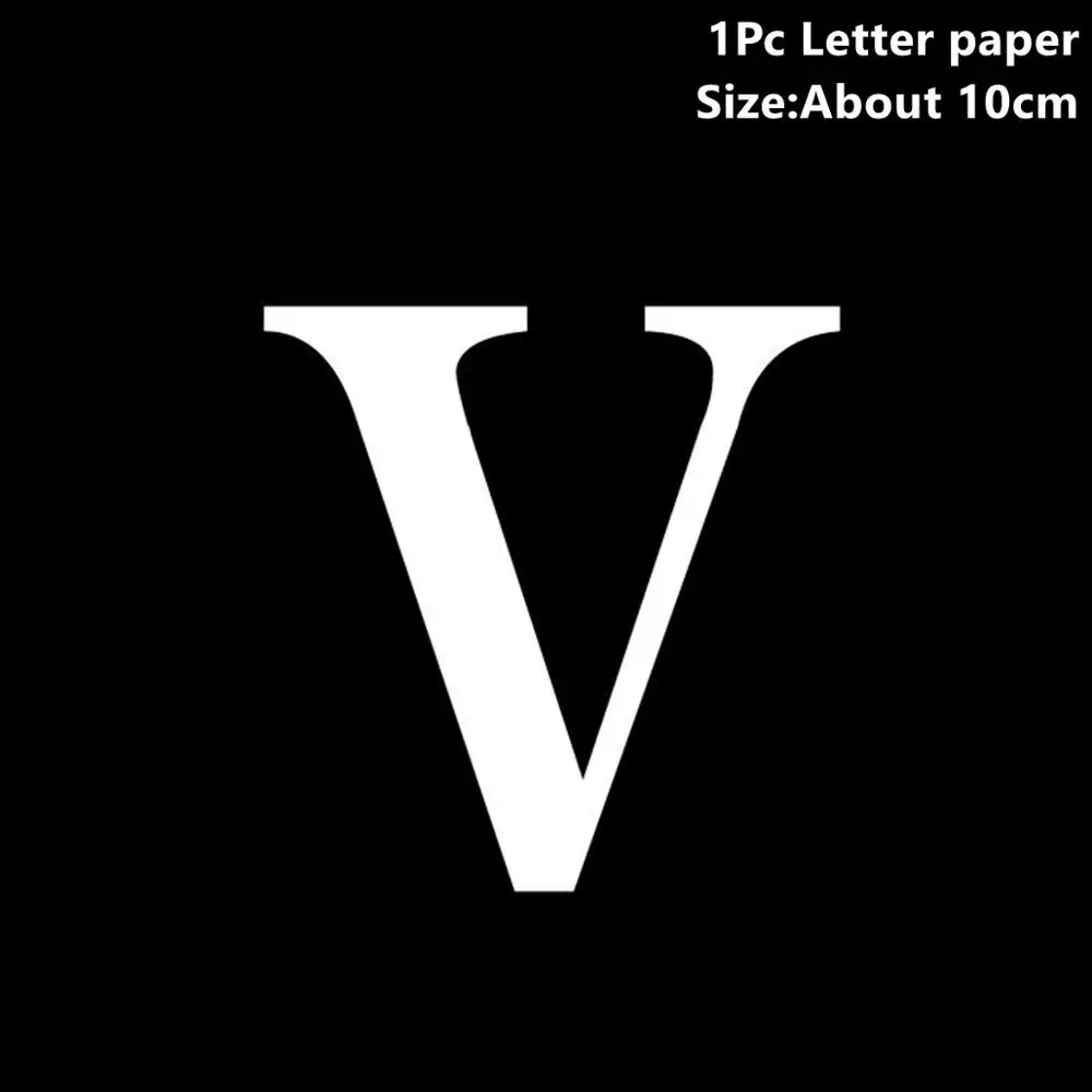 Paper Letter V Taoup детская прозрачная коробка для хранения воздушных шаров с днем рождения принадлежности для детского душа сувениры бумажная картонная коробка подарочная упаковка - Цвет: Paper Letter V