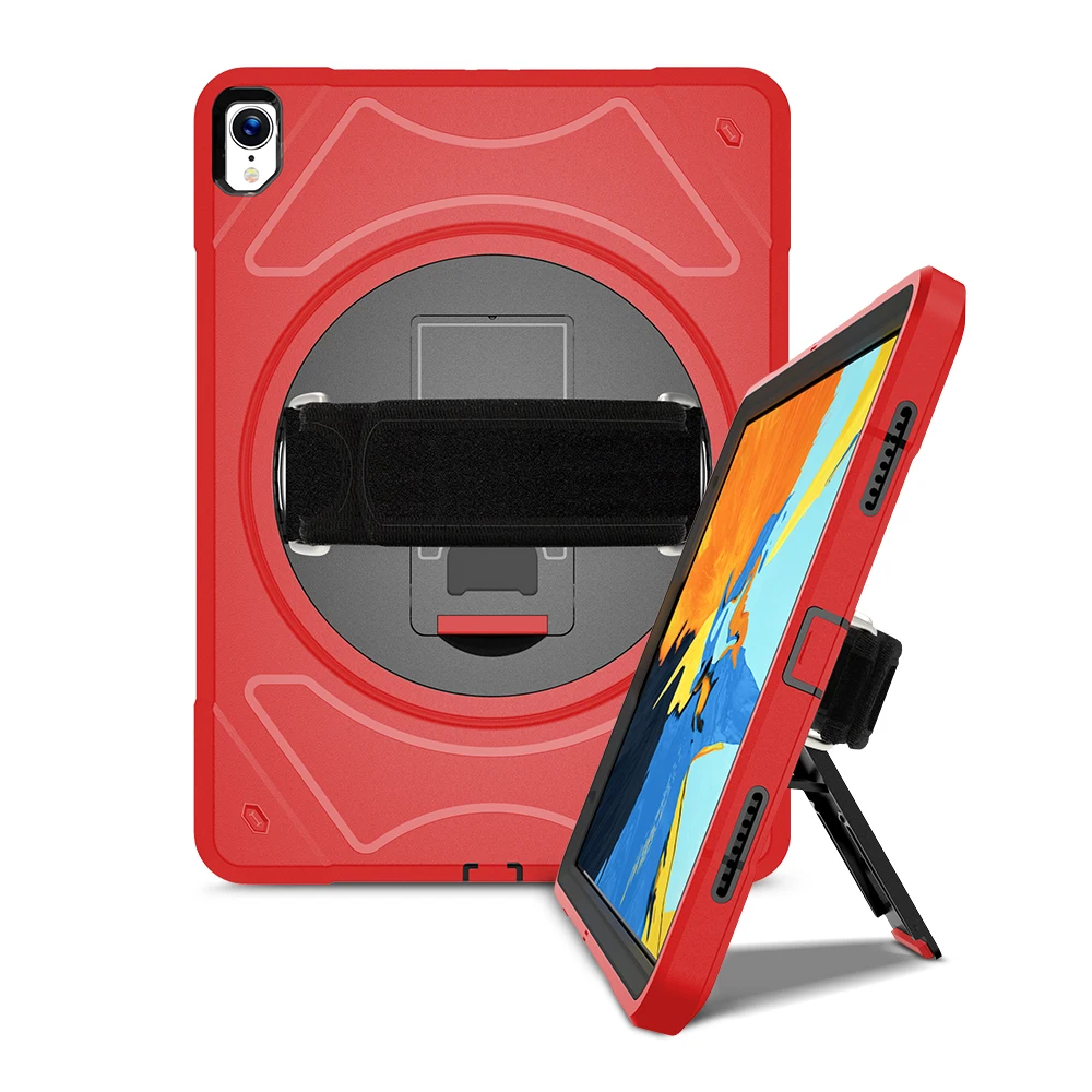 Новый чехол для iPad Pro 2018 11 дюймов с вращающимся на 360 градусов ремешком и