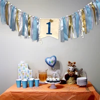 dining chair birthday pull flag first baby birthday decoration high chair banner party birthday decoration