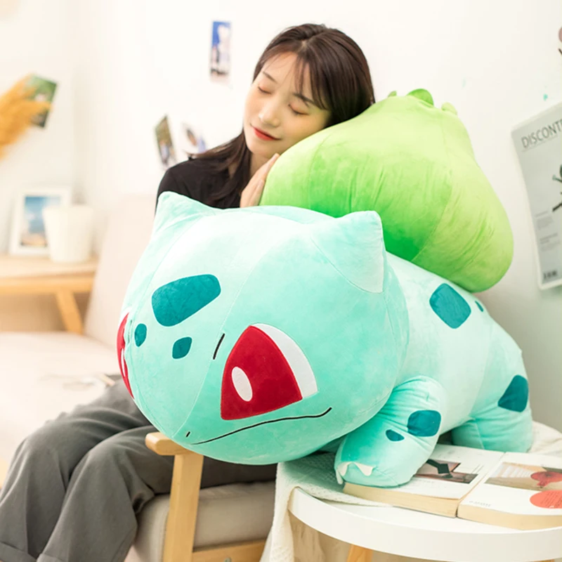 Большой размер Kawaii Balbasaur Пикачу лягушка плюшевая игрушка очень большая