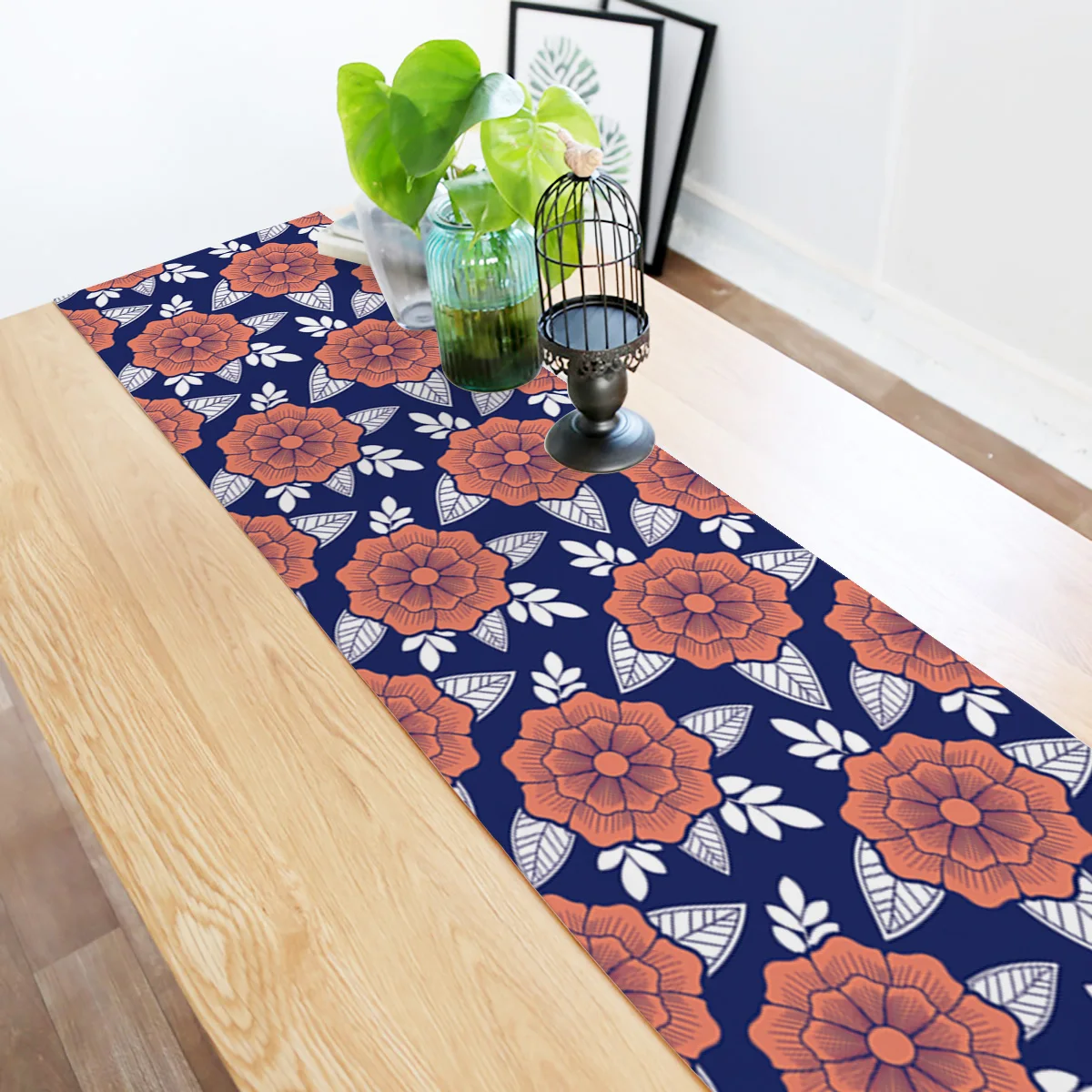 Современные скатерти для свадебной кухни темно-синяя Традиционная японская