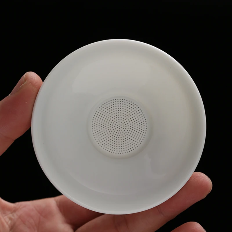 Чайное ситечко из белого фарфора с 185 отверстиями чайное керамические аксессуары