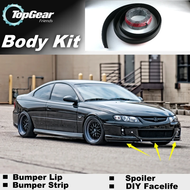 Дефлектор губ для бампера губы Holden Monaro/HSV передняя юбка спойлера ДЛЯ TopGear Friends