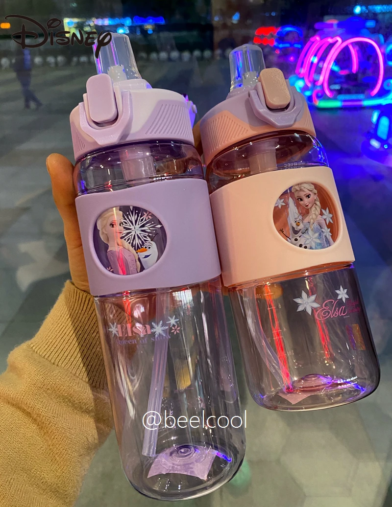 

Disney Kids Summer Water Cup Mickey Straight Drinking Pot Male and Female Student Sports Portable Plastic Sippy Cup 690ml