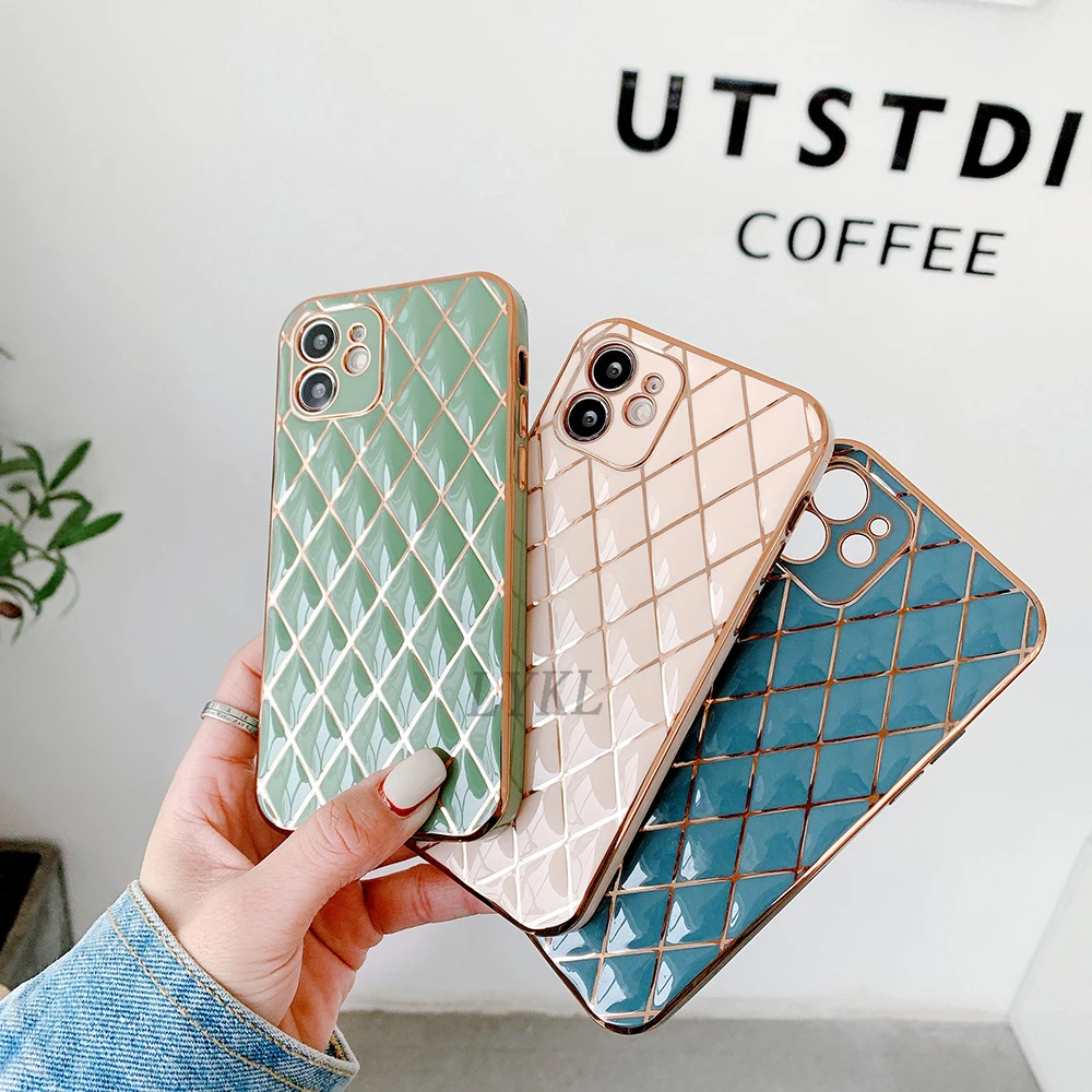 

Luxury Plating Case for IPhone 12 Mini 11 Pro Max Case Shockproof Cover for IPhone 7 8 Plus SE 2020 XR X XS Cases Fundas Coque