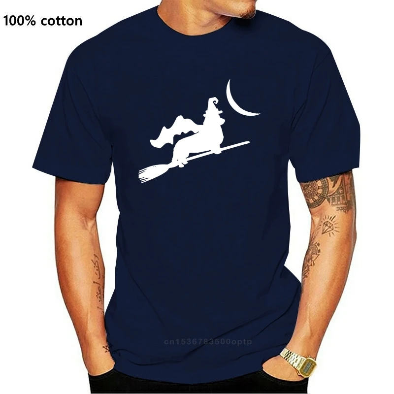 

Corgi Witch Flying With Broom Silhouette Halloween Men T-Shirt S-3Xl Unisex Men Women Tee Shirt