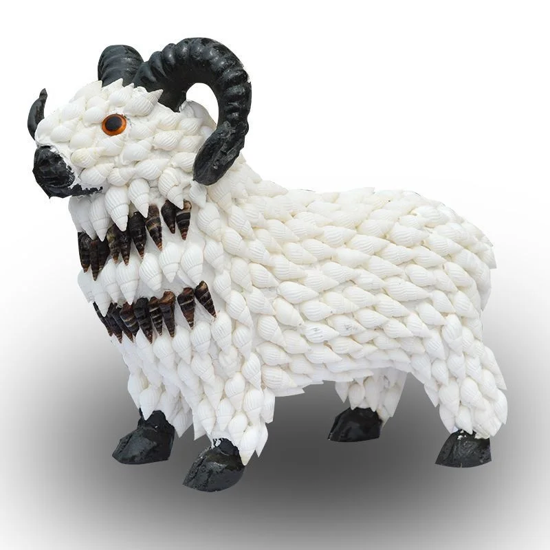 

Shell crafts ornaments 12 Chinese Zodiac tiger decorations handmade creative gifts birthday gifts stall supply