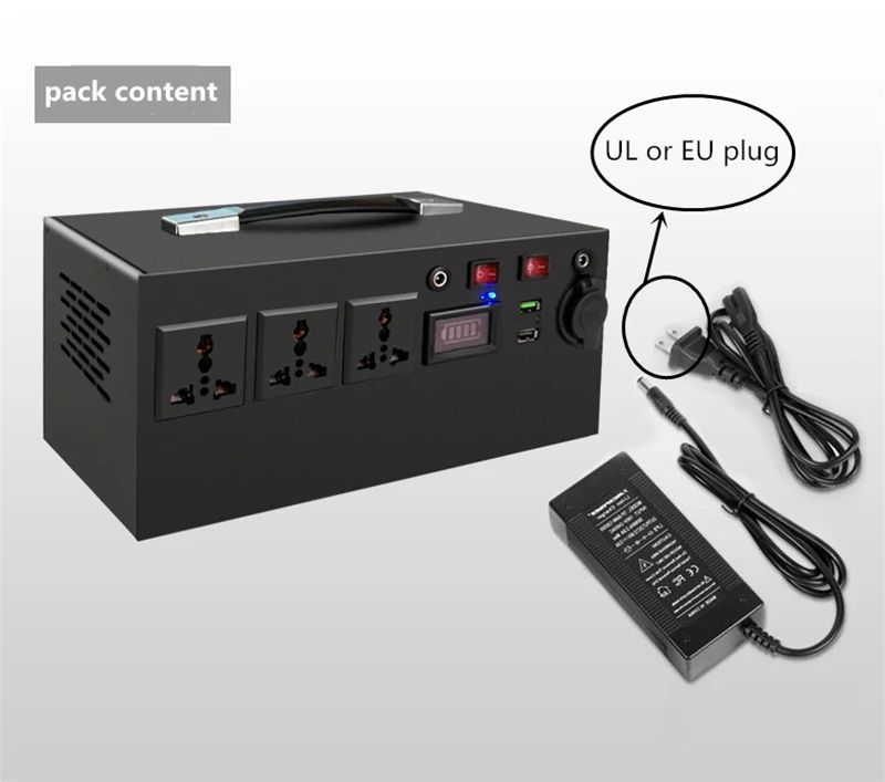 220 В 1500 Вт 30-90 Ач литий-полимерная USB аккумуляторная батарея для