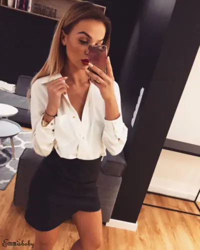 

New Hot Fashion Sexy Snake Skin Leopard Printed Blouse Women Elegant V-Neck Loose Long Sleeve Shirts Tops Casual Streetwear