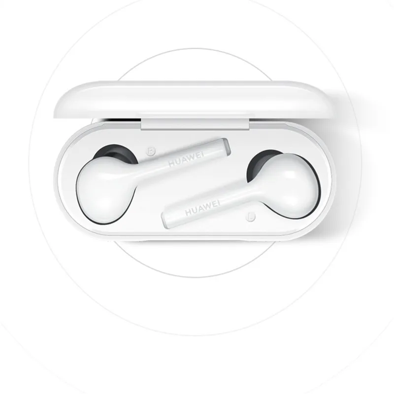 Buds lite white Huawei FreeBuds lite, беспроводные наушники, Micro-USB, Bluetooth 4,2, водонепроницаемые, IP54, управление нажатием, встроенный g-сенсор, 410 мАч, freebuds, наслаждайтесь - Цвет: Buds lite white