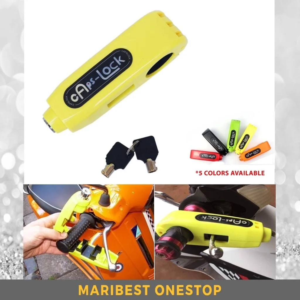 

Motorcycle Handlebar Grip Brake Lever Anti-Theft Lock Caps Lock