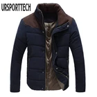 Брендовая зимняя куртка, Мужская теплая Повседневная парка, хлопковые зимние пальто с воротником-стойкой, Мужская на подкладке, верхняя одежда, одежда, большие размеры 4XL