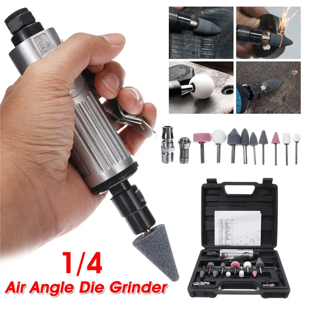 WENXING 14 Pieces Air Compressor Die Grinder Grinding Polish Stone Kit 1/4 Mill Engraving Tools Kits Pneumatic | Инструменты