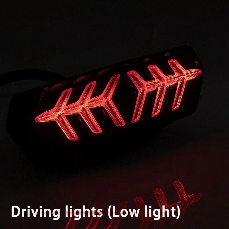 Motorcycle Multifunctional Modified LED Taillights Streamer Turn Signal Lights Brake for Honda Msx123 Etc |