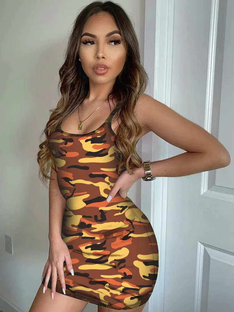 Новинка 2020 летнее модное женское пикантное платье на бретелях облегающее