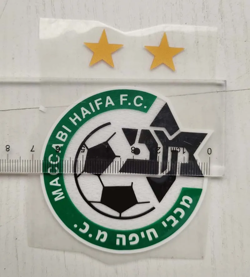 MACCABI HAIFA F.C. Логотип Футбольной Команды с двумя звездами силиконовые значки