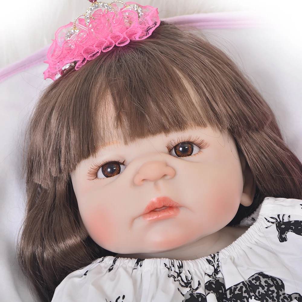 Силиконовая виниловая Кукла Реборн детские игрушки для новорожденных девочек