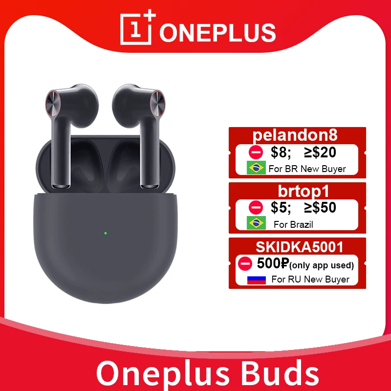 Беспроводные наушники глобальная версия OnePlus Buds TWS экологичное шумоподавление 3Mic