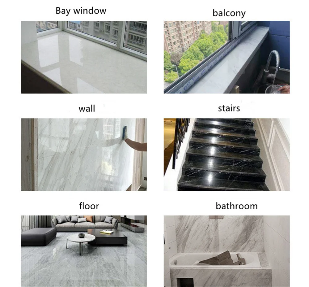 

Waterproof Marble Wallpaper Self Adhesive Removable Vinyl Film Kitchen Stove Cabinet Home Decor 40/60CM Width Wall Sticker