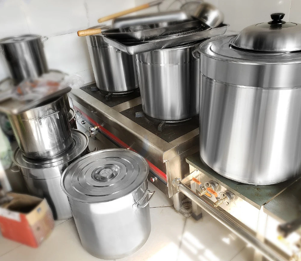 Суповая посуда из нержавеющей стали энергосберегающая кухонная утварь кастрюля