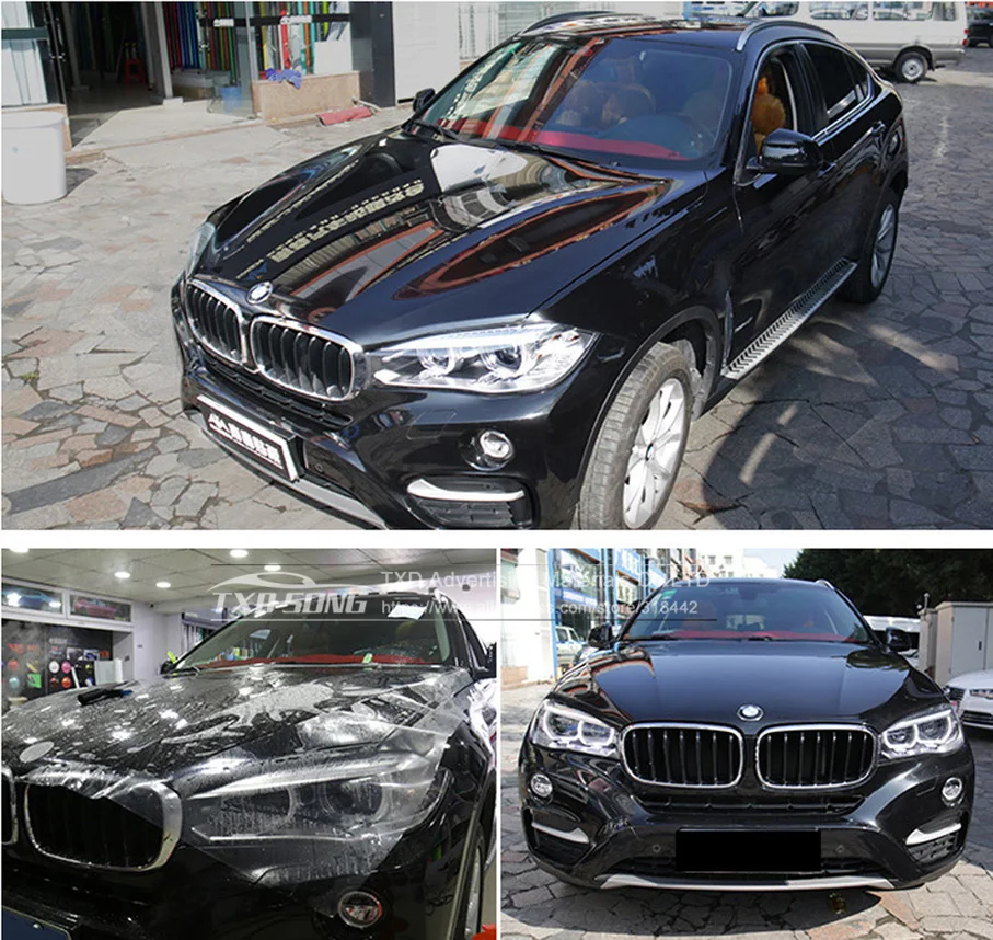 38 см* 100 см/200 см/300 см/400 см/500 см/рулон кожа носорога Автомобильный капот, бампер Плёнка для защиты при покраске укладки Винил Прозрачная плёнка