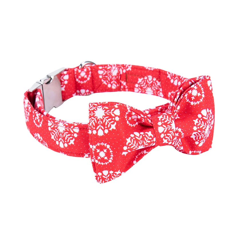 Рождественская собака воротник Перро и поводок персонализированный с