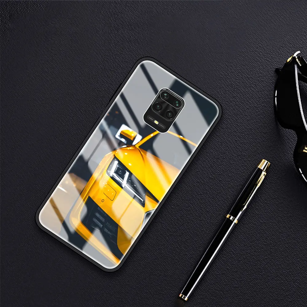 

Sports Cars Phone Case for Xiaomi Redmi Note 9S 8 9 8T 7 9C Coque for Mi 10T Pro 9T 10 Lite Tempered Glass Cover
