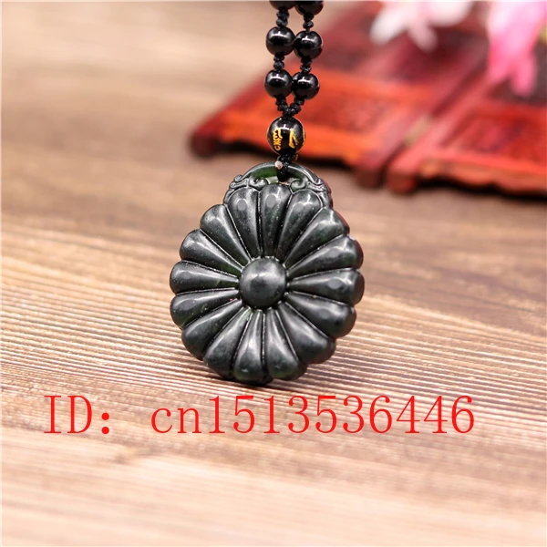 Натуральный черный зеленый двухсторонний кулон в форме подсолнуха модное