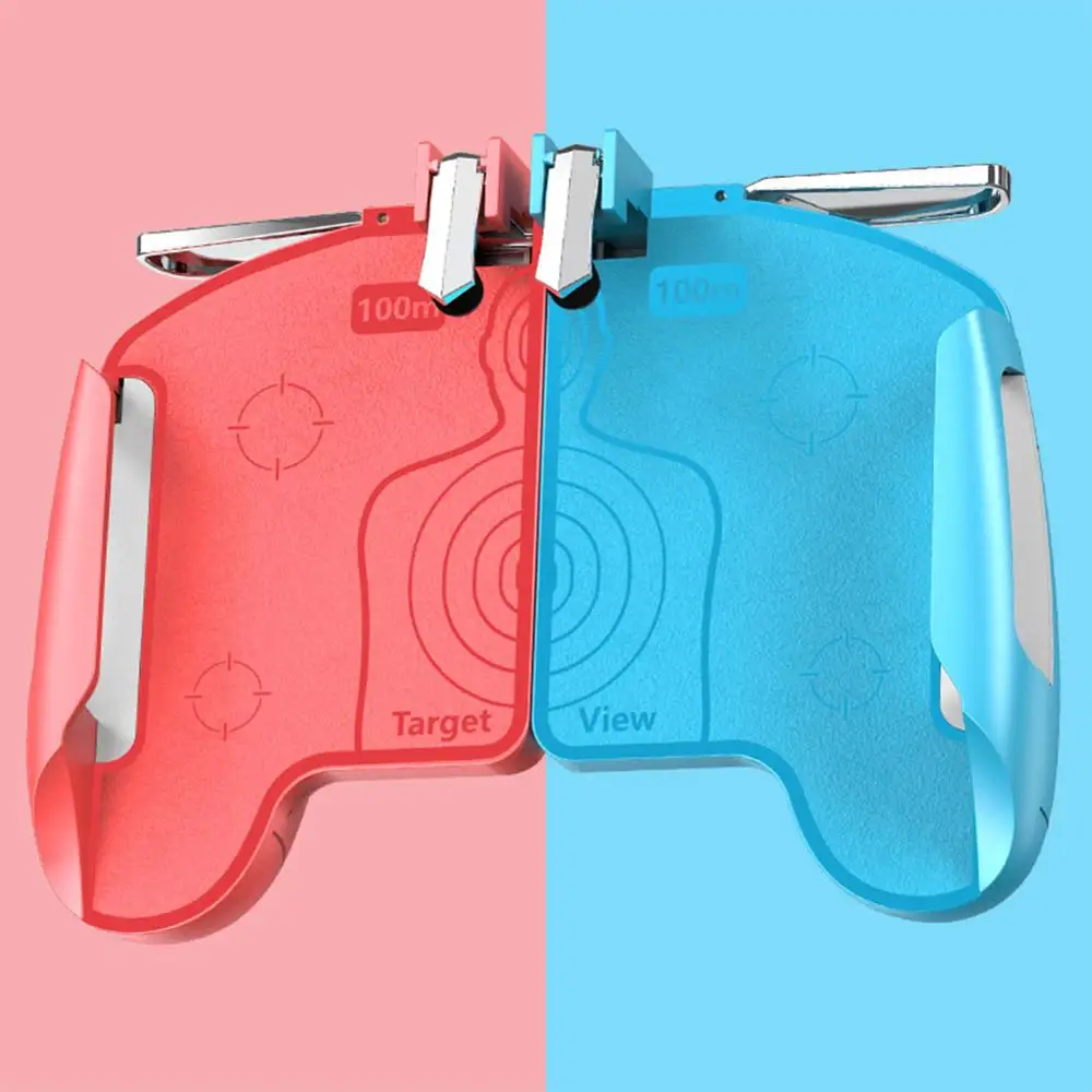 Portable Smartphone Gamepad Trigger Stand Tablet K18 2 in 1 Telescopic Fashion Phone Shooter Game Handle Mobile Controller | Мобильные