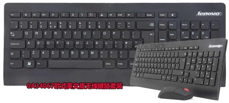 Lenovo 2,4 ГГц Беспроводная Thinkpad Combos KBRF3971 итальянская испанская Арабская французская Иврит Клавиатура+ Лазерные мыши 1600 dpi Мышь 0A34032