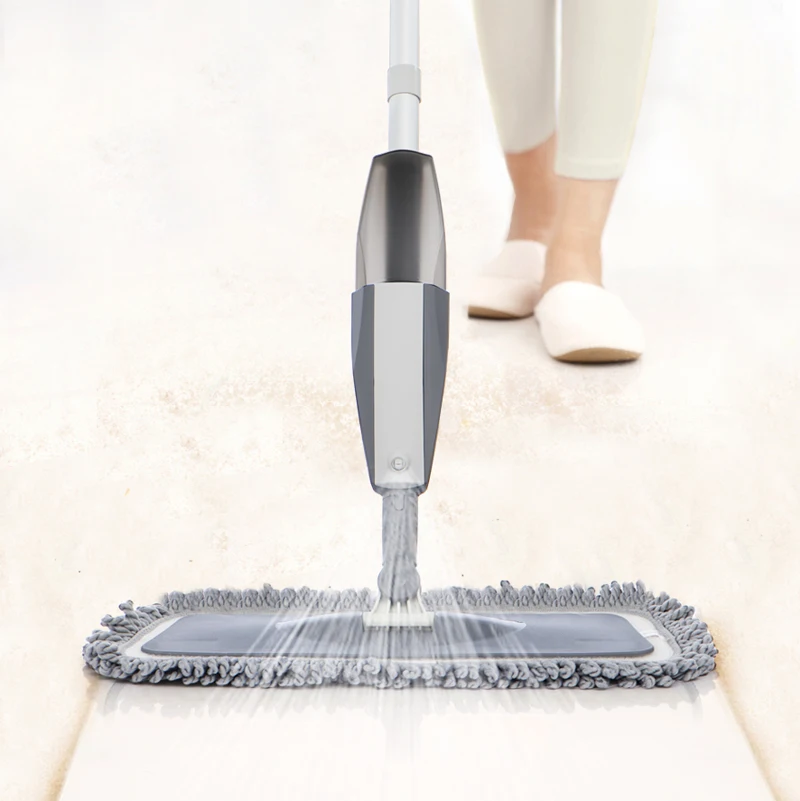 Швабра с распылителем для полов плоская сухой и влажной уборки плитки ламината