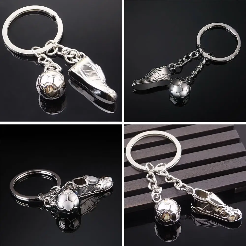 Модный металлический брелок для ключей с футбольным мячом мужской подарок