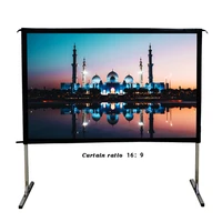 169 home cimena screen front fast fold portable projection screen outdoor or indoor foldable projector screen 100 inch