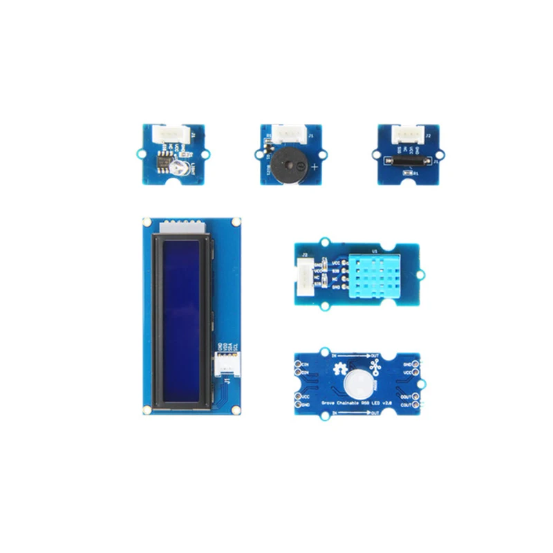 Набор для начинающих Arduino ATMega328 переключатель наклона Buzzer16x2 LCD DHT11 линейный Finder