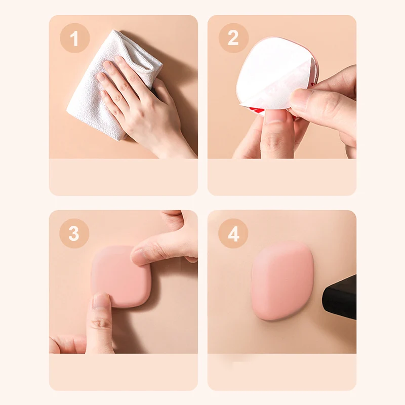 4 шт./компл. защитные накладки для мебели силиконовая Противоударная дверная