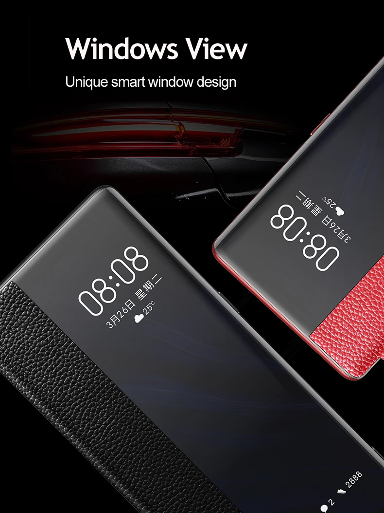 Mate 30 Роскошный чехол из натуральной кожи для huawei mate 30 pro Чехол кожаный умный флип-чехол для huawei mate 30 Pro Защитная крышка