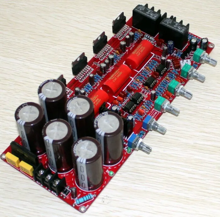 

80w*2+160w Pre-amplifier Board Dual 20V-28V AC TDA7293 236 * 98MM 2.1 Channel Digita Amplifier Board