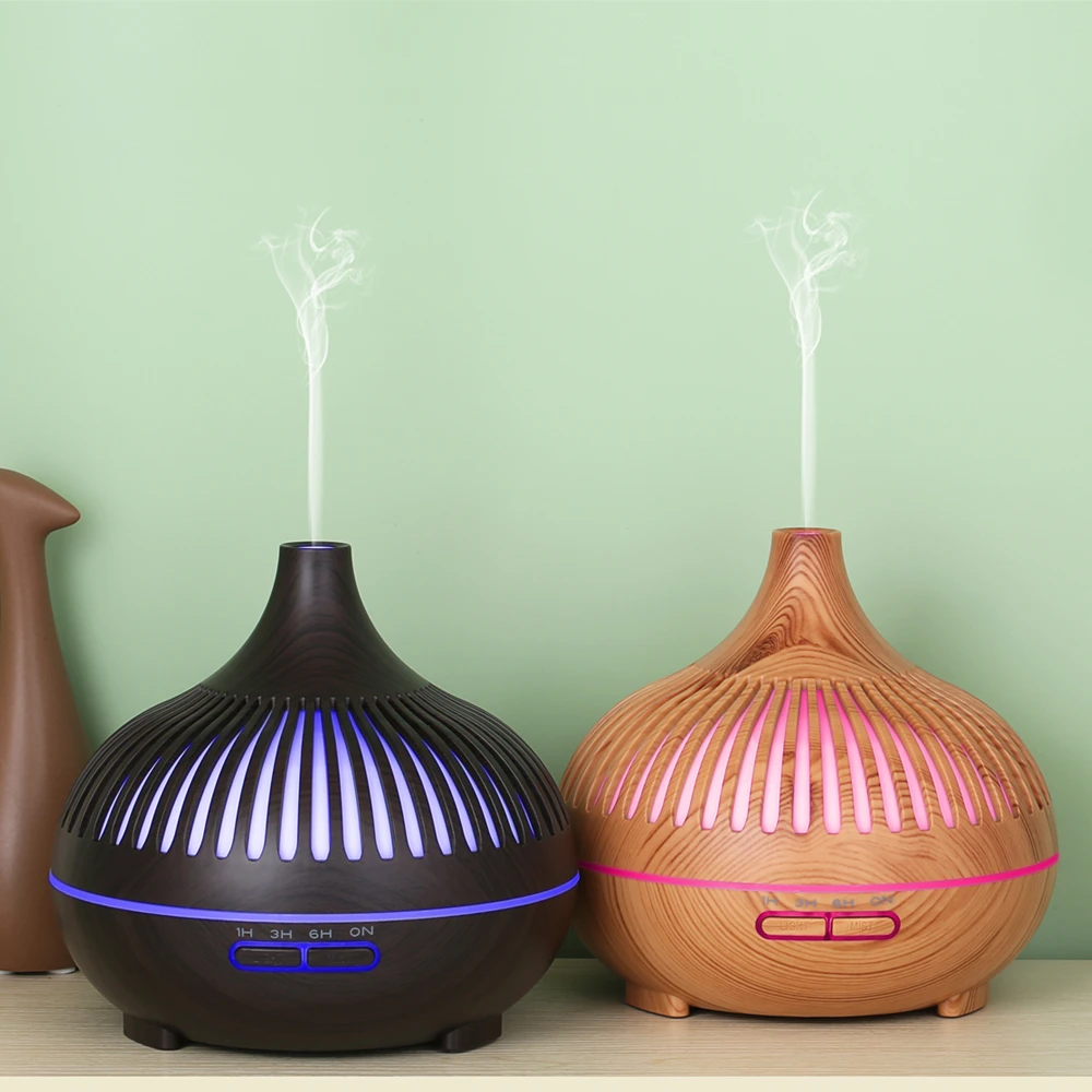 

400ml large capacity air humidifier, wood grain aroma aroma diffuser, ordinary or remote control humidifier can be turned off