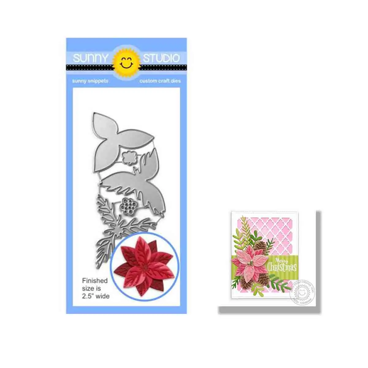 

Pristine Poinsettia Blooming Flower 2021 Arrival New Metal Cutting Dies Scrapbook Diary Decoration Stencil Embossing DIY Card