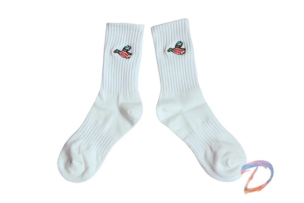 Human Made Socks High Quality Duck Embroidered Cotton Towel Bottom Sports Socks Men Women's Trendy Socks Human Made Couple Socks