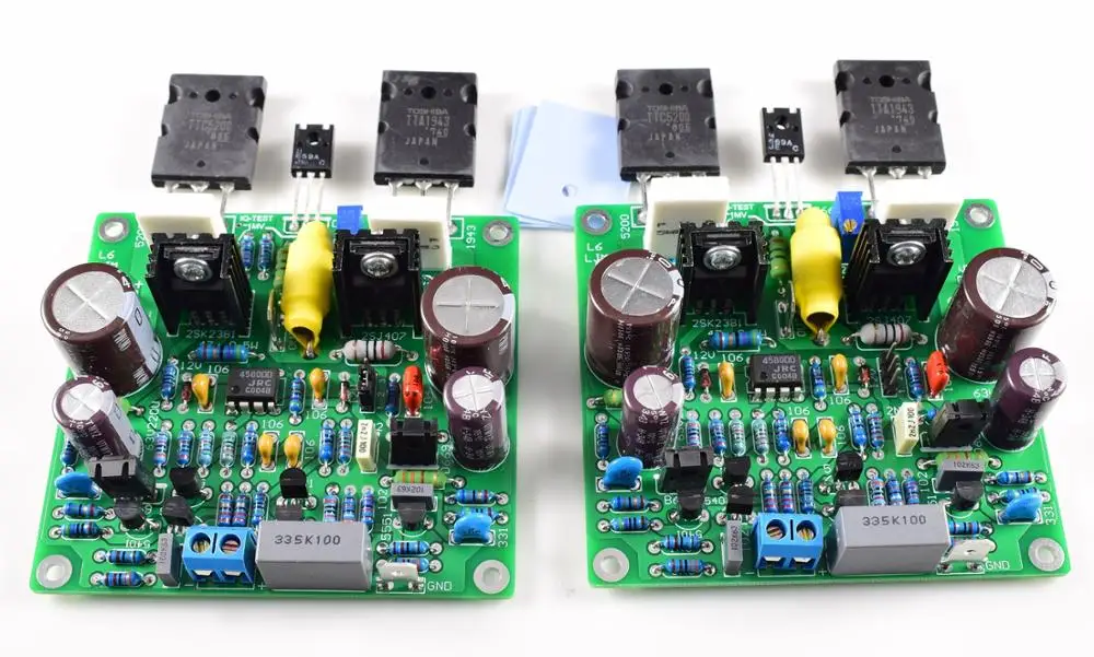 

2Pcs E210 50-150W 8 Ohms Golden Voice DIY Accuphase Modified Version Finished Amplifier Board 2 Boards
