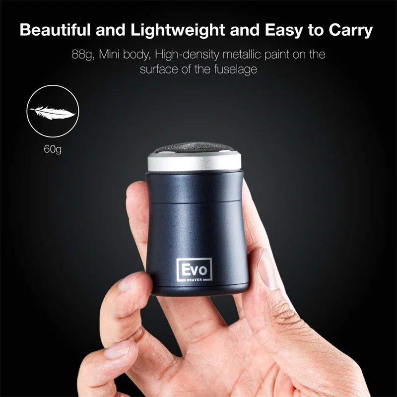 World's Smallest Shaver Ever Travel Men's Shaver Pocket Size Mate Electric Razor Portable Outdoor Smart Battery Tool