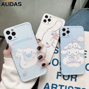 sanrio cinnamoroll cartoon doll phone case for iphone pro 11 max 7 8 plus x xs xr protective shell back cover y2k girl gift free global shipping