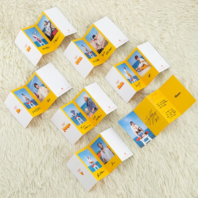 

New Album Butter KPOP Bangtan Boys Soul Same Photo Cards Photos Be Photo Album Butter Information Card