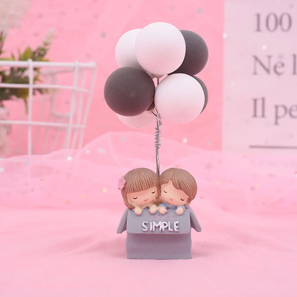 Креативная чашка для чая с воздушным шаром милая пара подарок из смолы украшения