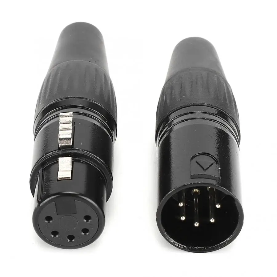 2 пары пятиконтактный штекер гнездо для аудио микрофона|Коннекторы и разъёмы| |