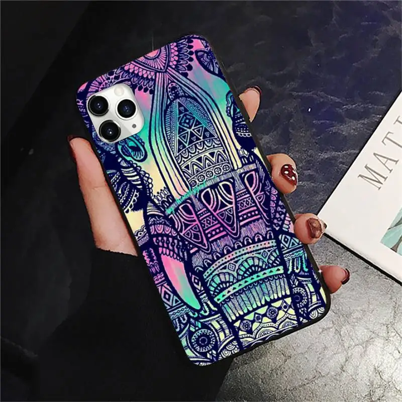 

Animals Lion Wolf Owl Elephant Lion Tiger Phone Case for iPhone 11 12 pro XS MAX 8 7 6 6S Plus X 5S SE 2020 XR mini