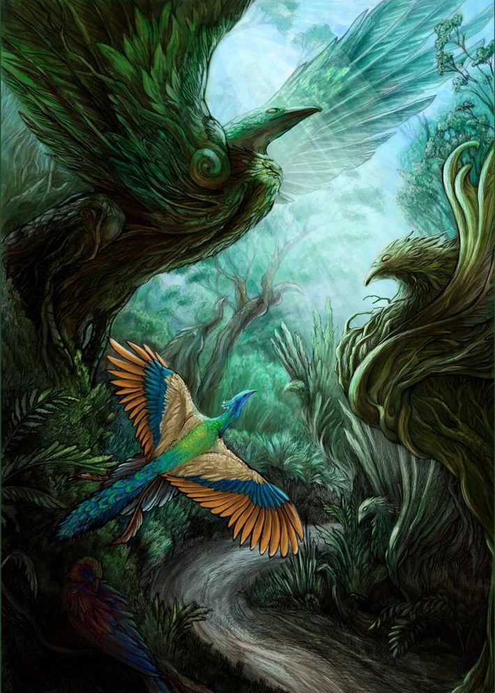 

JMINE Div 5D Bird Phoenix Full Diamond Painting cross stitch kits art High Quality Animal 3D paint by diamonds