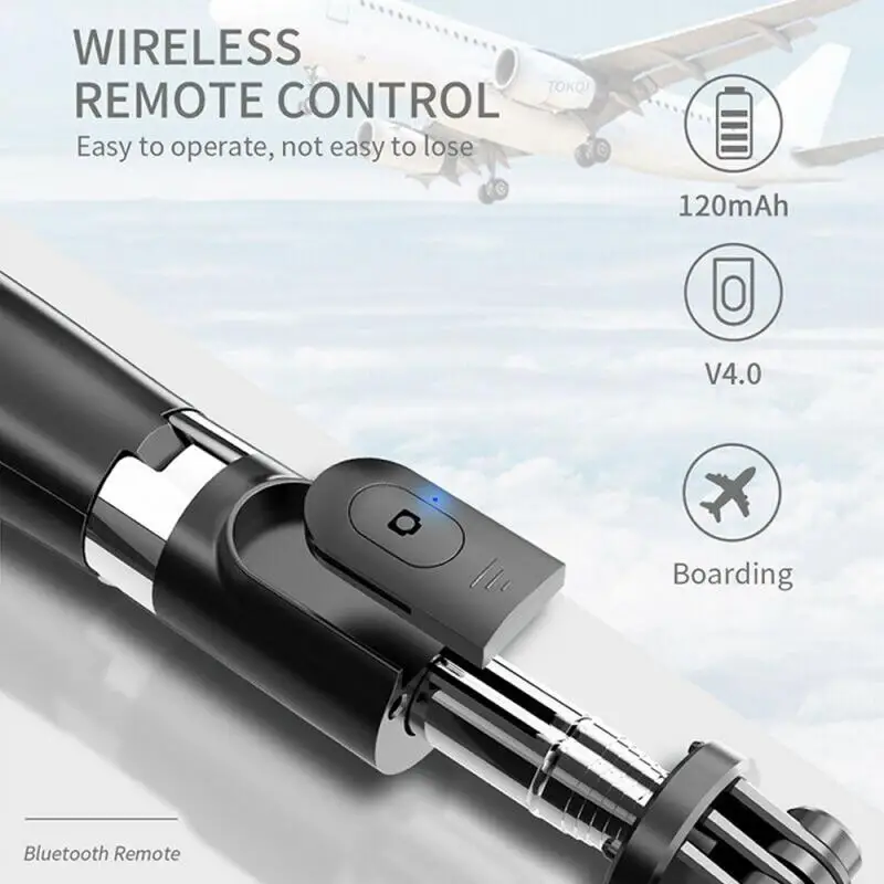 Wireless Bluetooth SK-L02 Phone Selfie Stick 4In1 Tripod With Remote Control For IPhone Huawei Samsung Smartphone Mobile Monopod