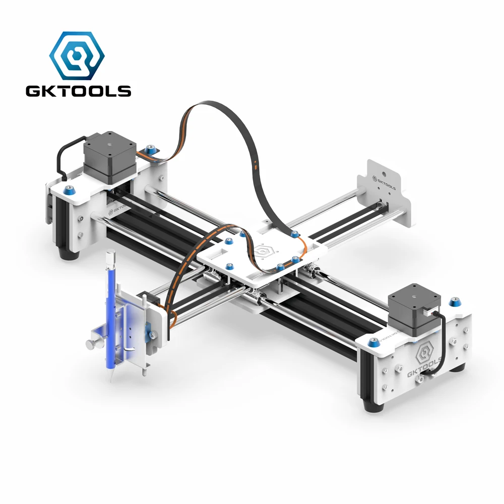 Чертежная машина Новое обновление GKDraw X3 DIY акрил Corexy XY Drawbot GRBL плоттер Комплект Надписи робот ЧПУ